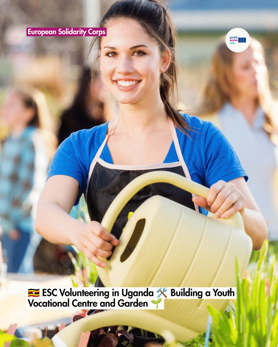 🇺🇬 ESC Volunteering in Uganda 🛠️ Building a Youth Vocational Centre and Garden 🌱