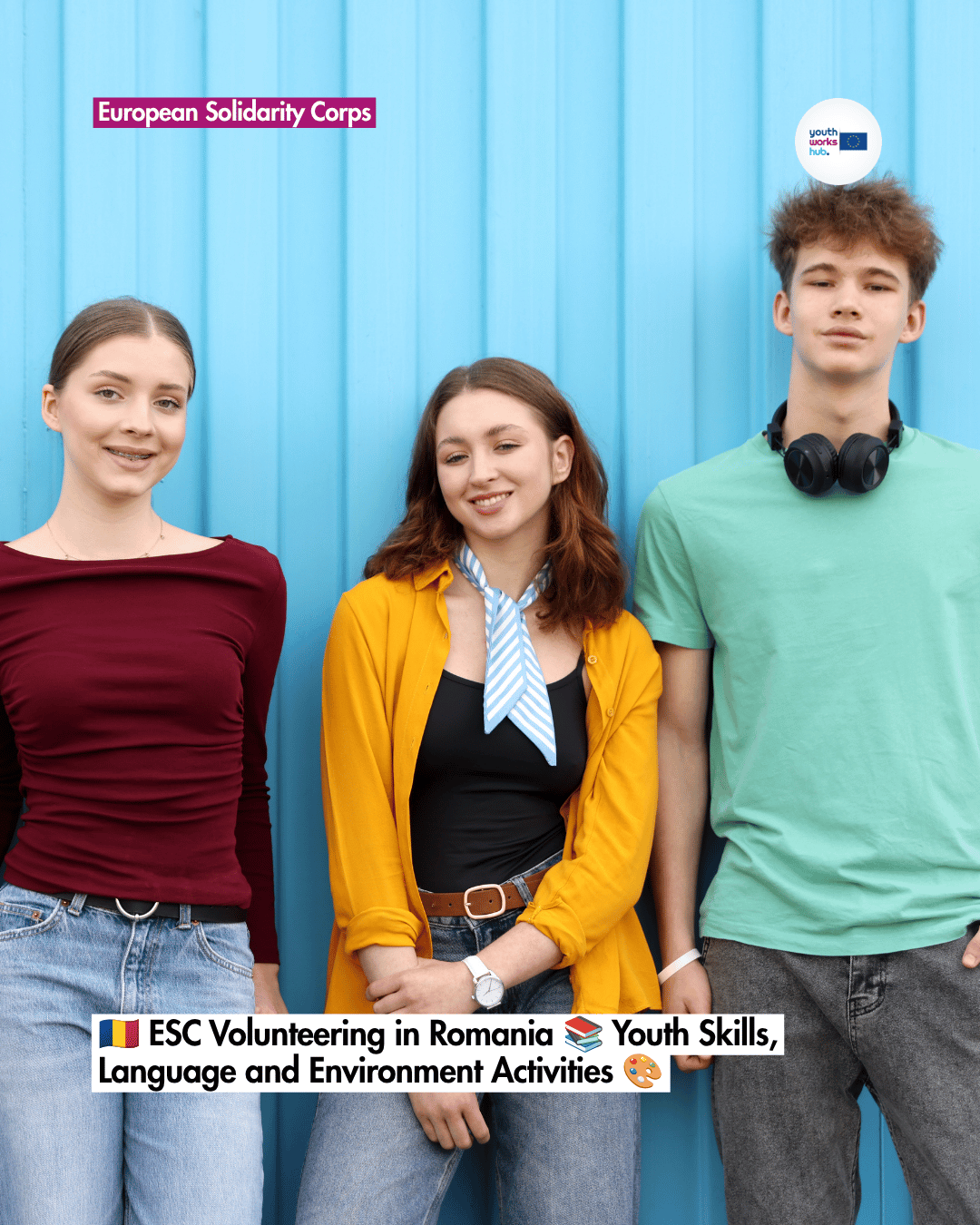🇷🇴 ESC Volunteering in Romania 📚 Youth Skills, Language and Environment Activities 🎨