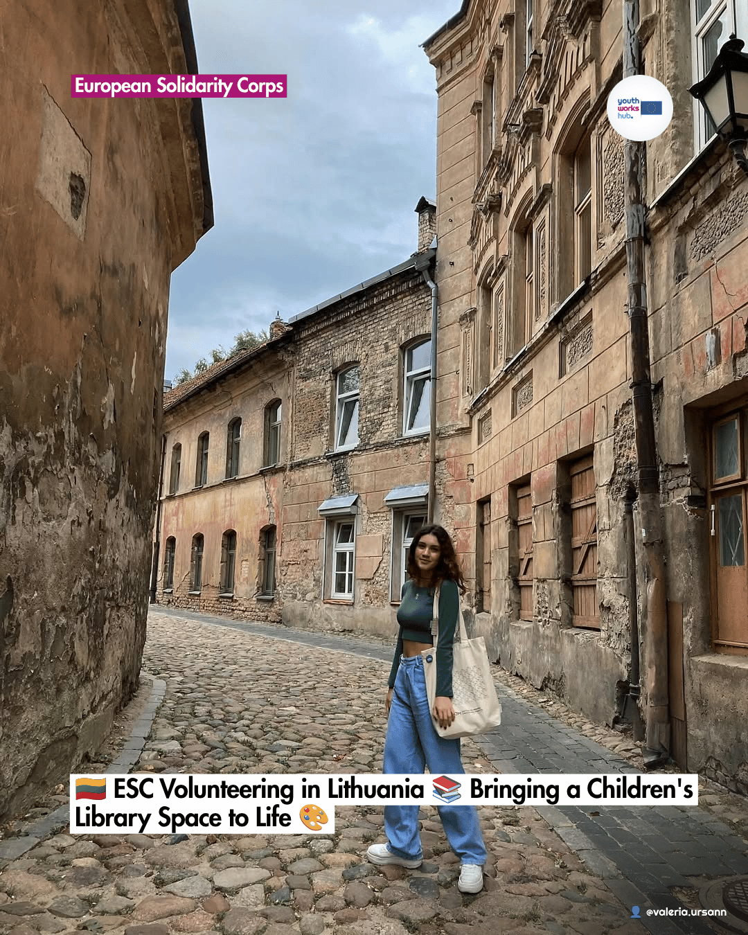 🇱🇹 ESC Volunteering in Lithuania 📚 Bringing a Children's Library Space to Life 🎨