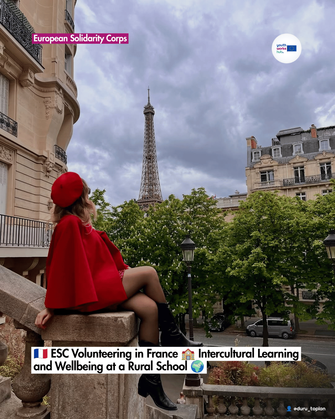 🇫🇷 ESC Volunteering in France 🏫 Intercultural Learning and Wellbeing at a Rural School 🌍