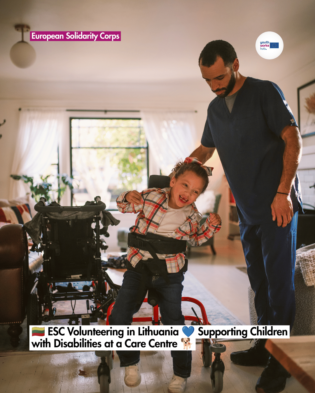 🇱🇹 ESC Volunteering in Lithuania 💙 Supporting Children with Disabilities at a Care Centre 🐕