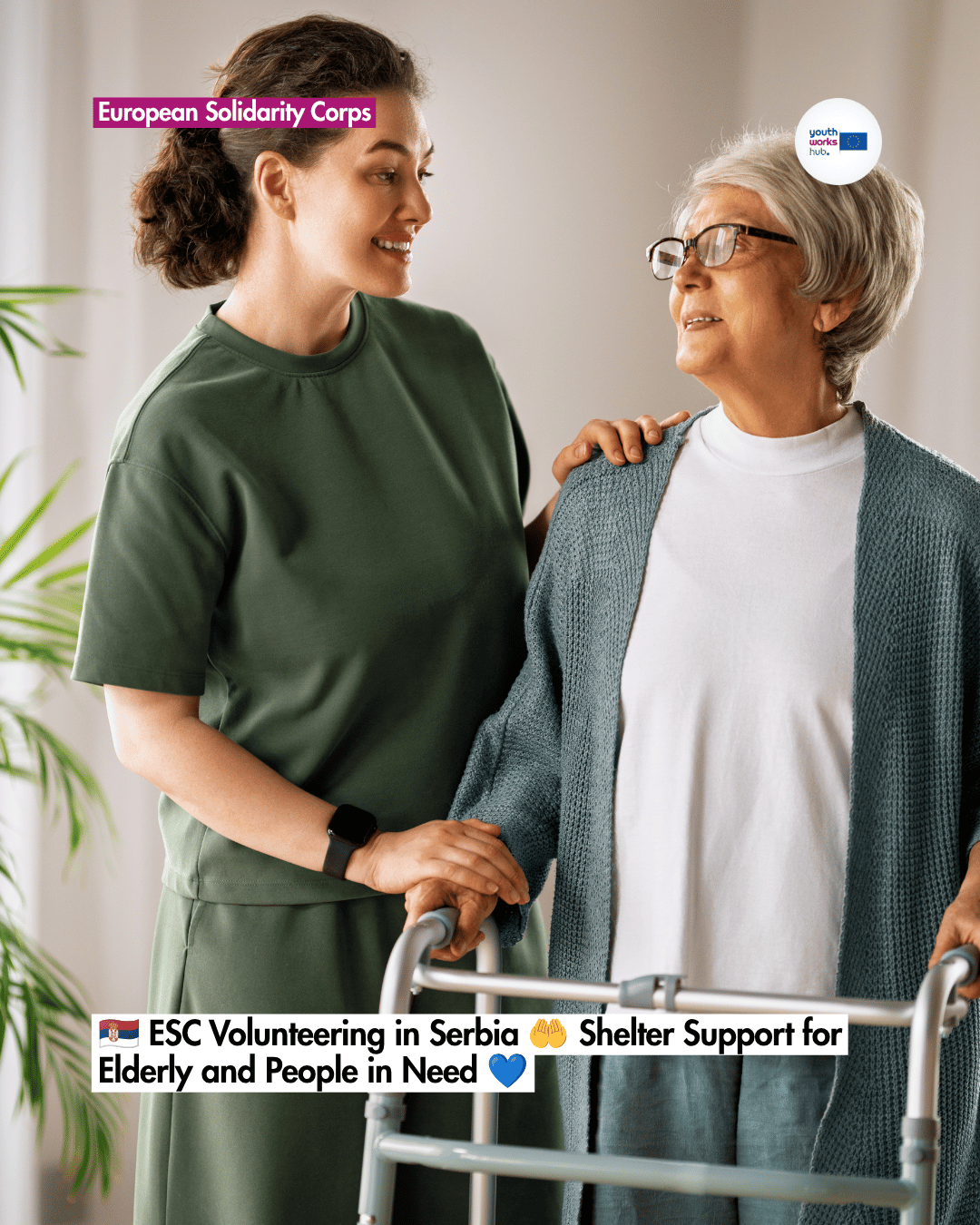 🇷🇸 ESC Volunteering in Serbia 🤲 Shelter Support for Elderly and People in Need 💙