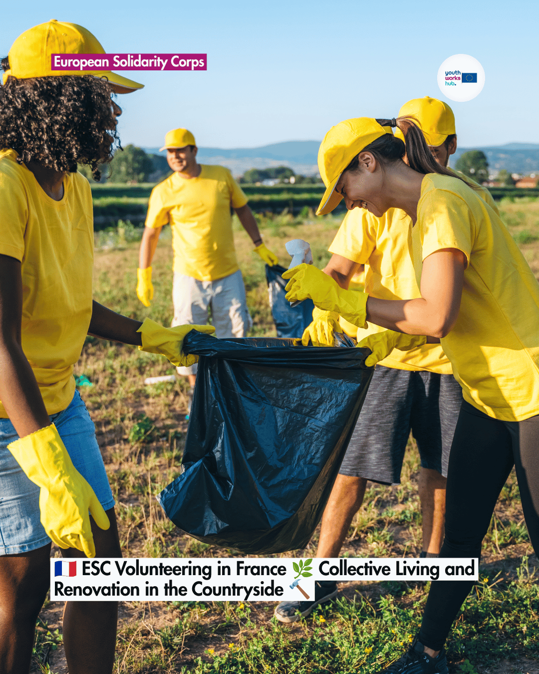 🇫🇷 ESC Volunteering in France 🌿 Collective Living and Renovation in the Countryside 🔨
