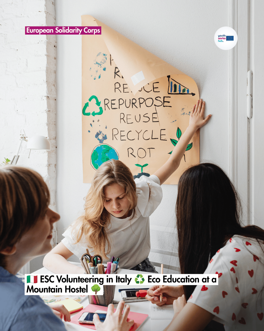 🇮🇹 ESC Volunteering in Italy ♻️ Eco Education at a Mountain Hostel 🌳