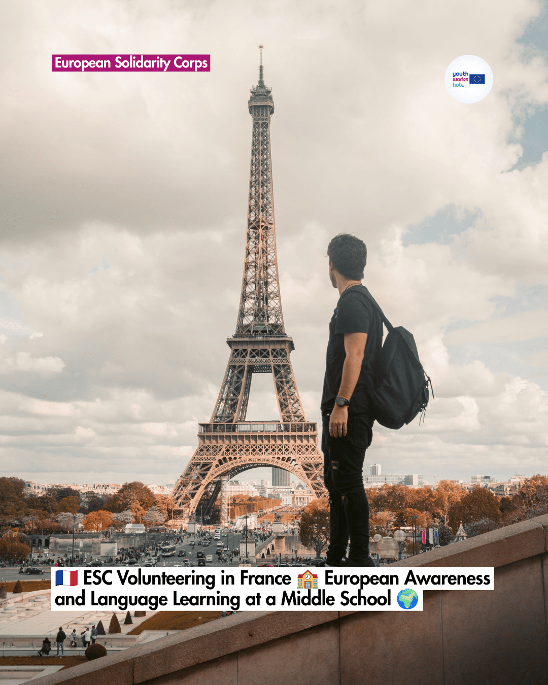 🇫🇷 ESC Volunteering in France 🏫 European Awareness and Language Learning at a Middle School 🌍