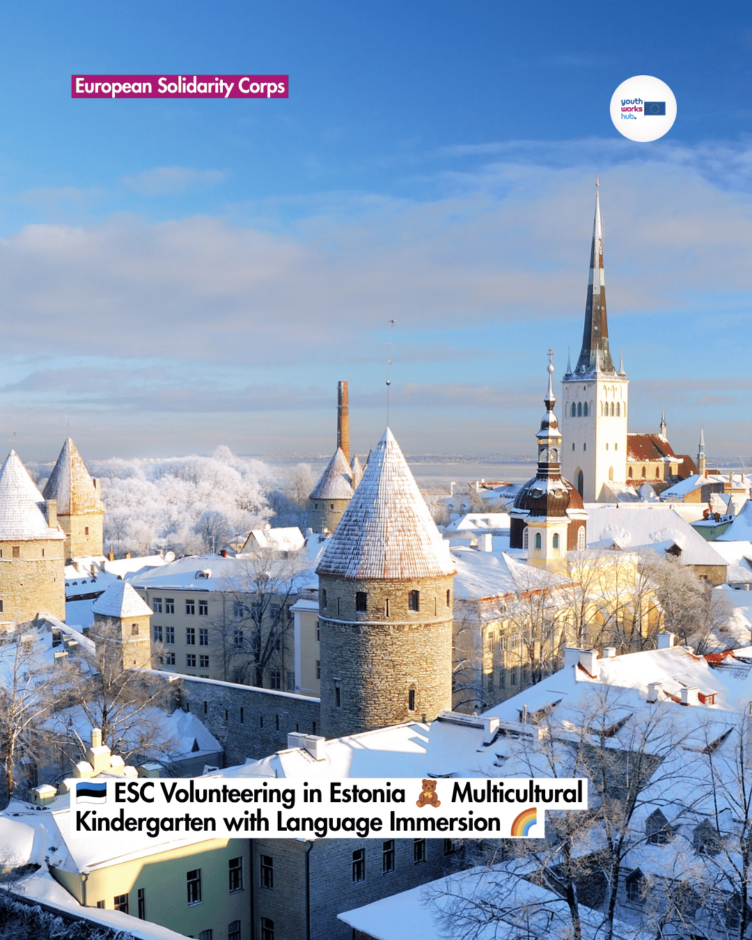 🇪🇪 ESC Volunteering in Estonia 🧸 Multicultural Kindergarten with Language Immersion 🌈