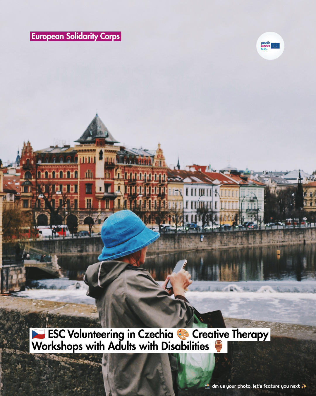 🇨🇿 ESC Volunteering in Czechia 🎨 Creative Therapy Workshops with Adults with Disabilities 🏺