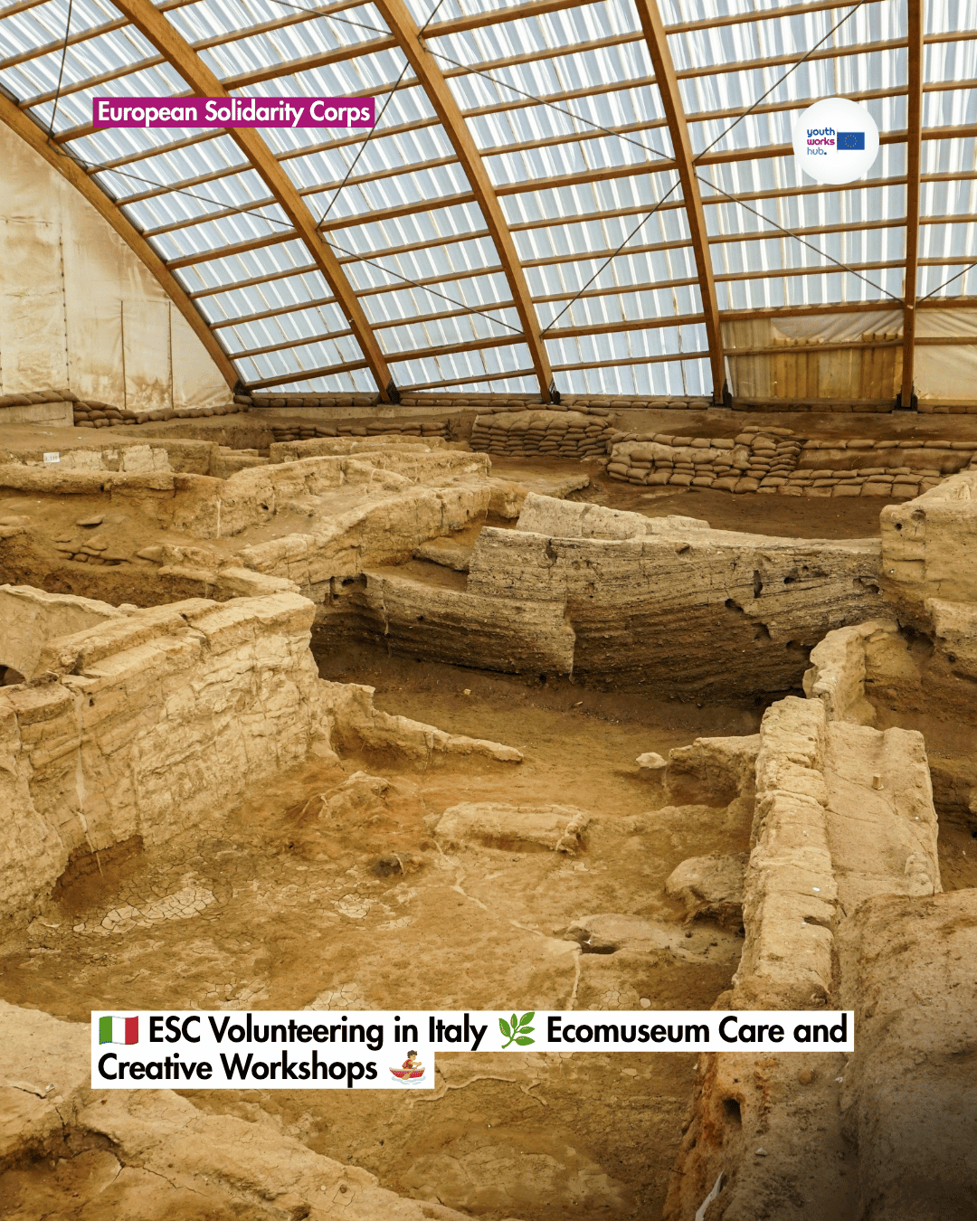🇮🇹 ESC Volunteering in Italy 🌿 Ecomuseum Care and Creative Workshops 🚣