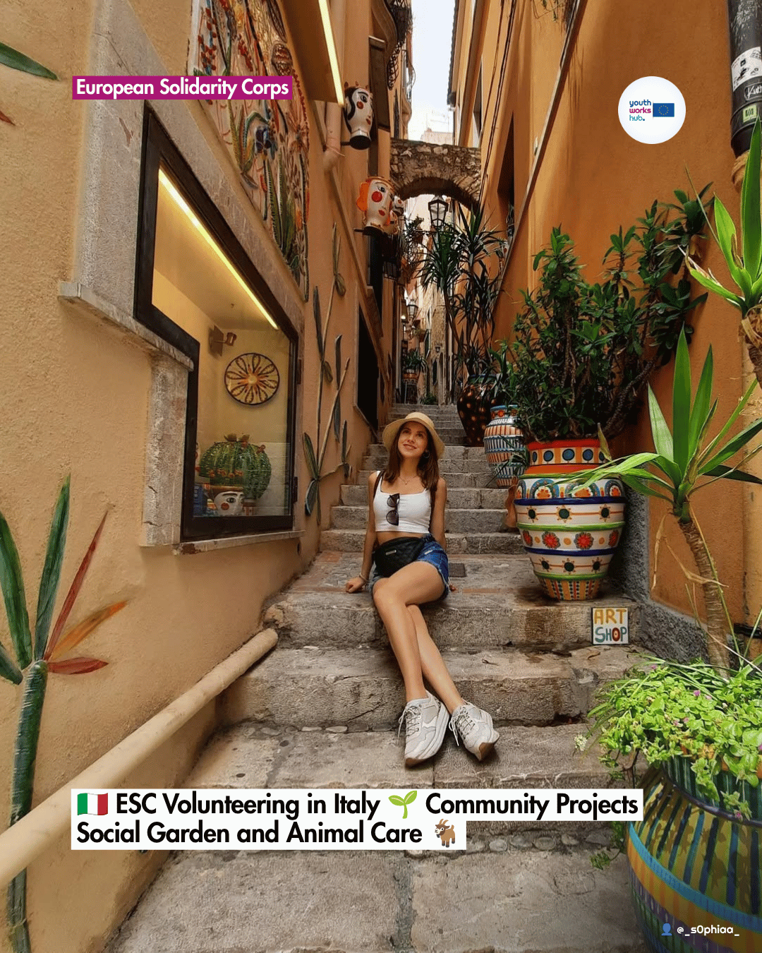 🇮🇹 ESC Volunteering in Italy 🌱 Community Projects Social Garden and Animal Care 🐐