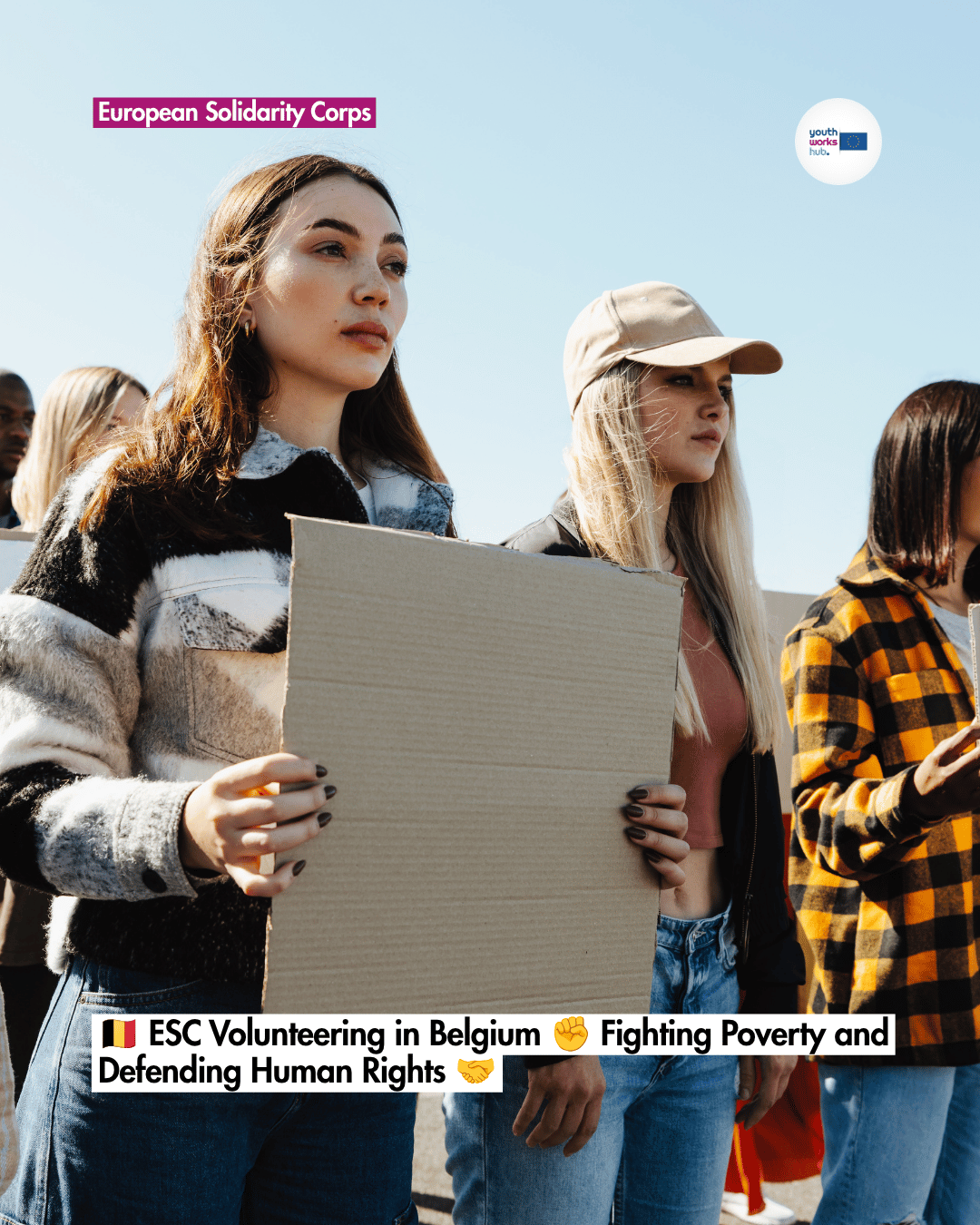 🇧🇪 ESC Volunteering in Belgium ✊ Fighting Poverty and Defending Human Rights 🤝
