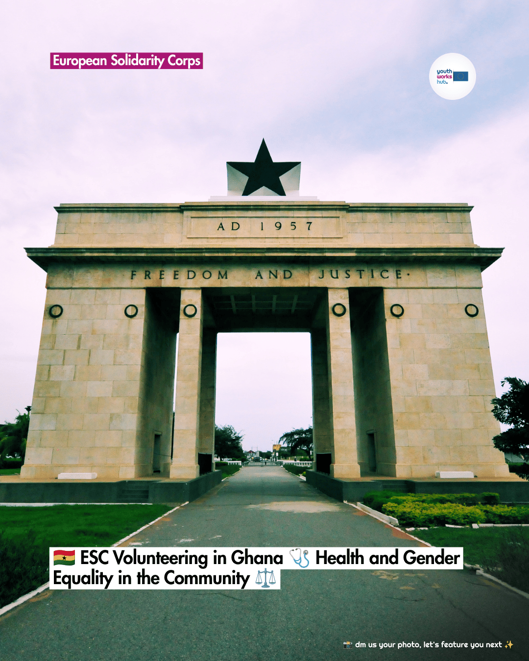 🇬🇭 ESC Volunteering in Ghana 🩺 Health and Gender Equality in the Community ⚖️