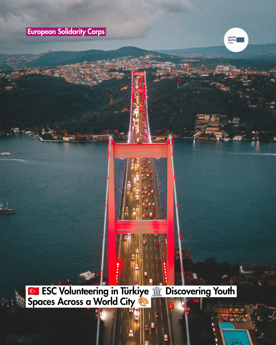 🇹🇷 ESC Volunteering in Türkiye 🏛️ Discovering Youth Spaces Across a World City 🎨