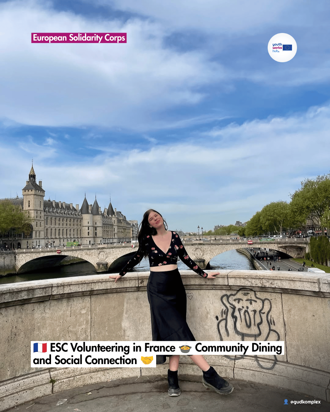 🇫🇷 ESC Volunteering in France 🍲 Community Dining and Social Connection 🤝
