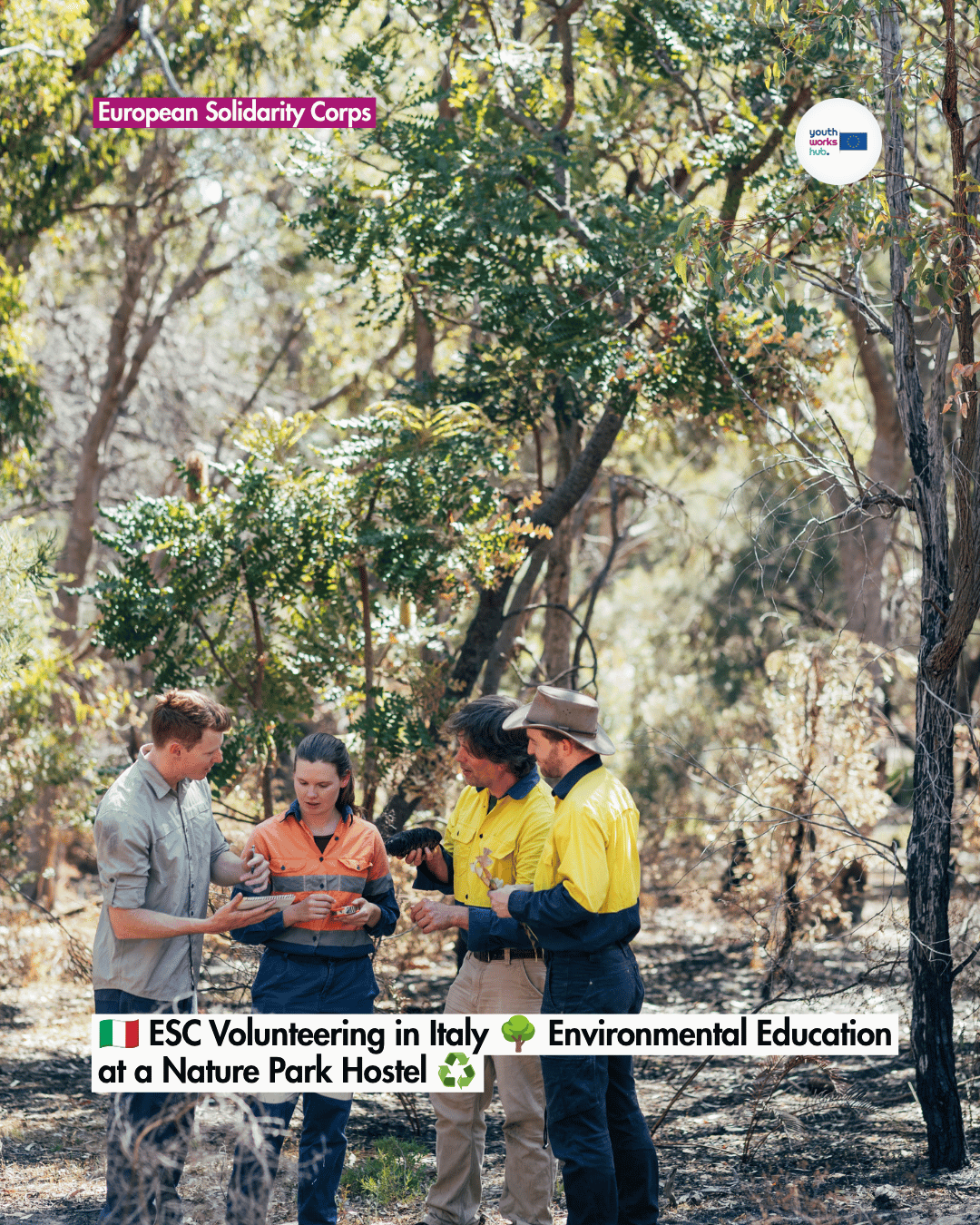 🇮🇹 ESC Volunteering in Italy 🌳 Environmental Education at a Nature Park Hostel ♻️