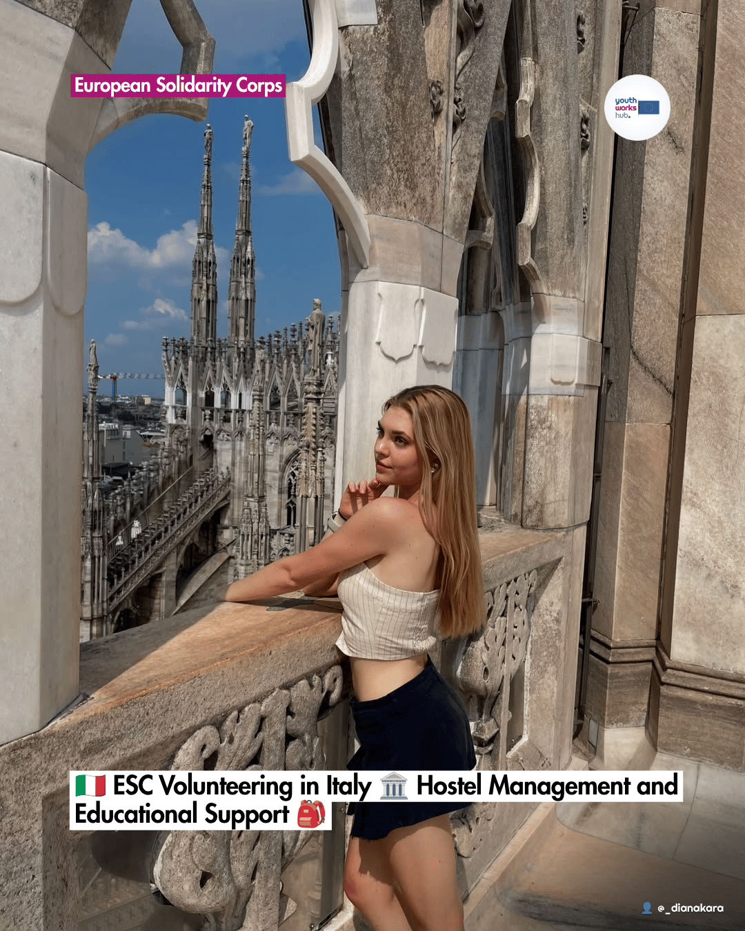 🇮🇹 ESC Volunteering in Italy 🏛️ Hostel Management and Educational Support 🎒