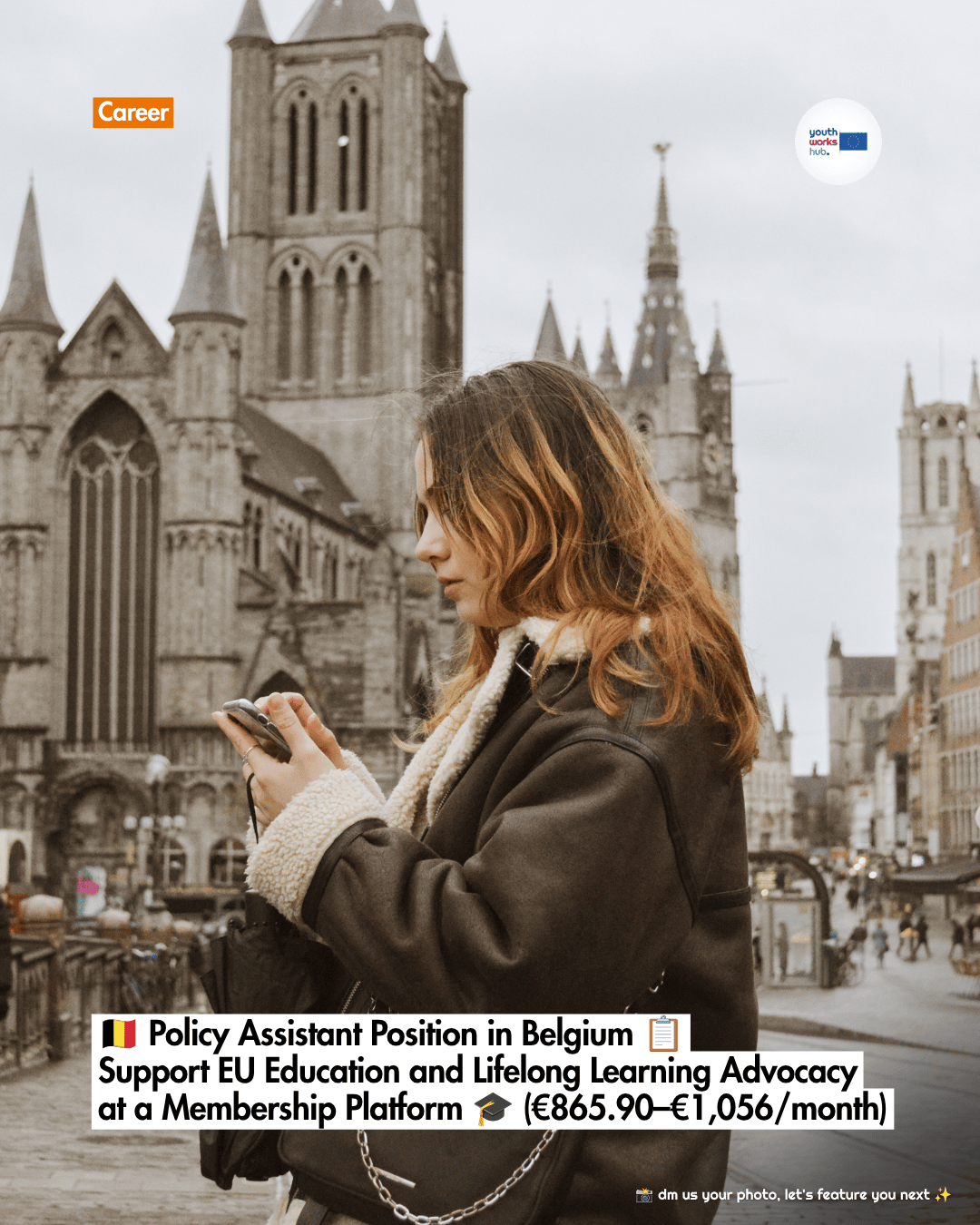 🇧🇪 Policy Assistant Position in Belgium 📋 Support EU Education and Lifelong Learning Advocacy at a Membership Platform 🎓 (€865.90–€1,056/month)