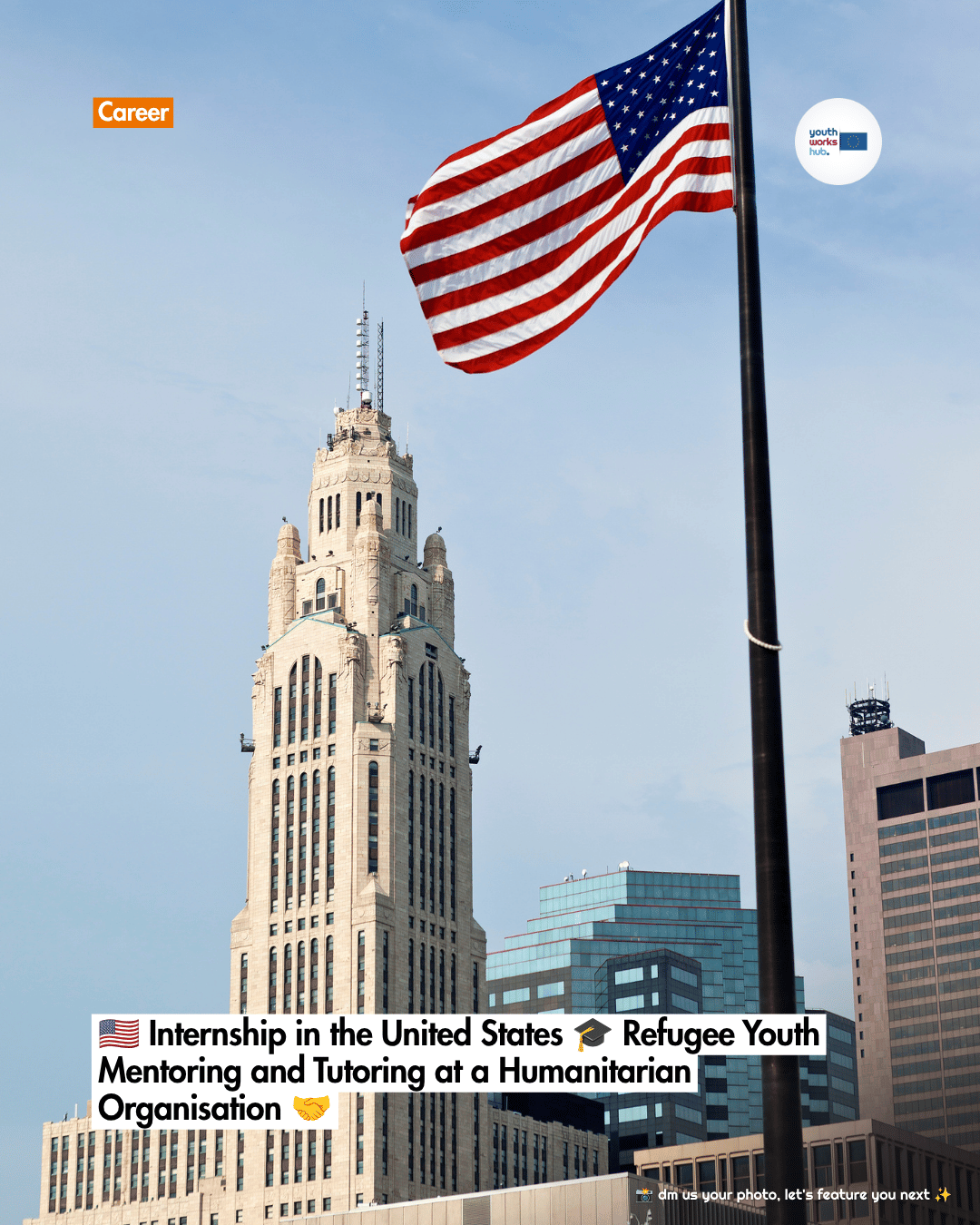 🇺🇸 Internship in the United States 🎓 Refugee Youth Mentoring and Tutoring at a Humanitarian Organisation 🤝