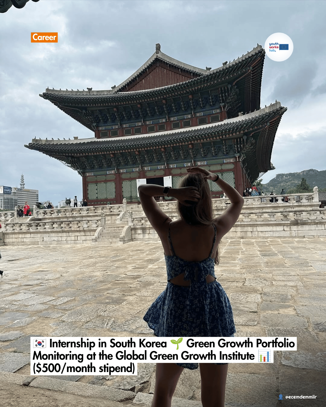 🇰🇷 Internship in South Korea 🌱 Green Growth Portfolio Monitoring at the Global Green Growth Institute 📊 ($500/month stipend)