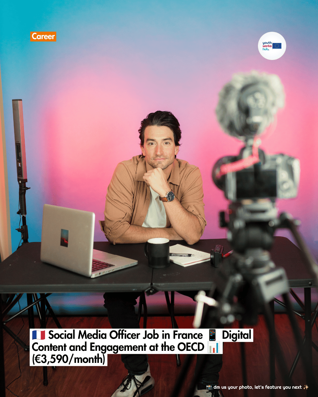 🇫🇷 Social Media Officer Job in France 📱 Digital Content and Engagement at the OECD 📊 (€3,590/month)