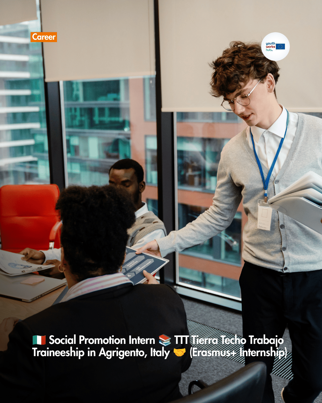 🇮🇹 Social Promotion Intern 📚 TTT Tierra Techo Trabajo Traineeship in Agrigento, Italy 🤝 (Erasmus+ Internship)