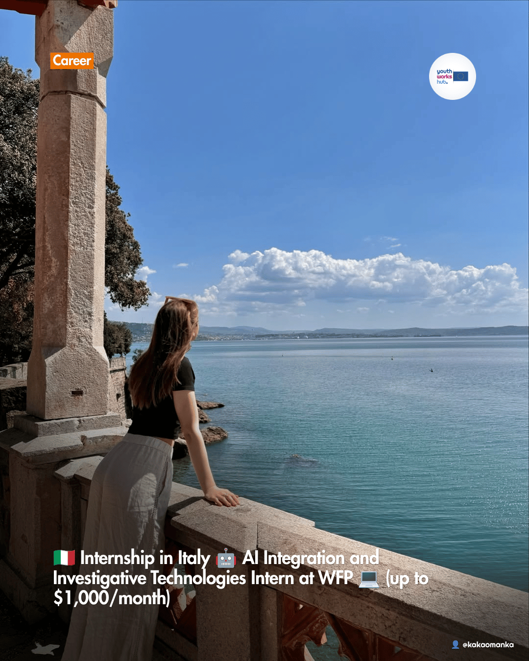🇮🇹 Internship in Italy 🤖 AI Integration and Investigative Technologies Intern at WFP 💻 (up to $1,000/month)