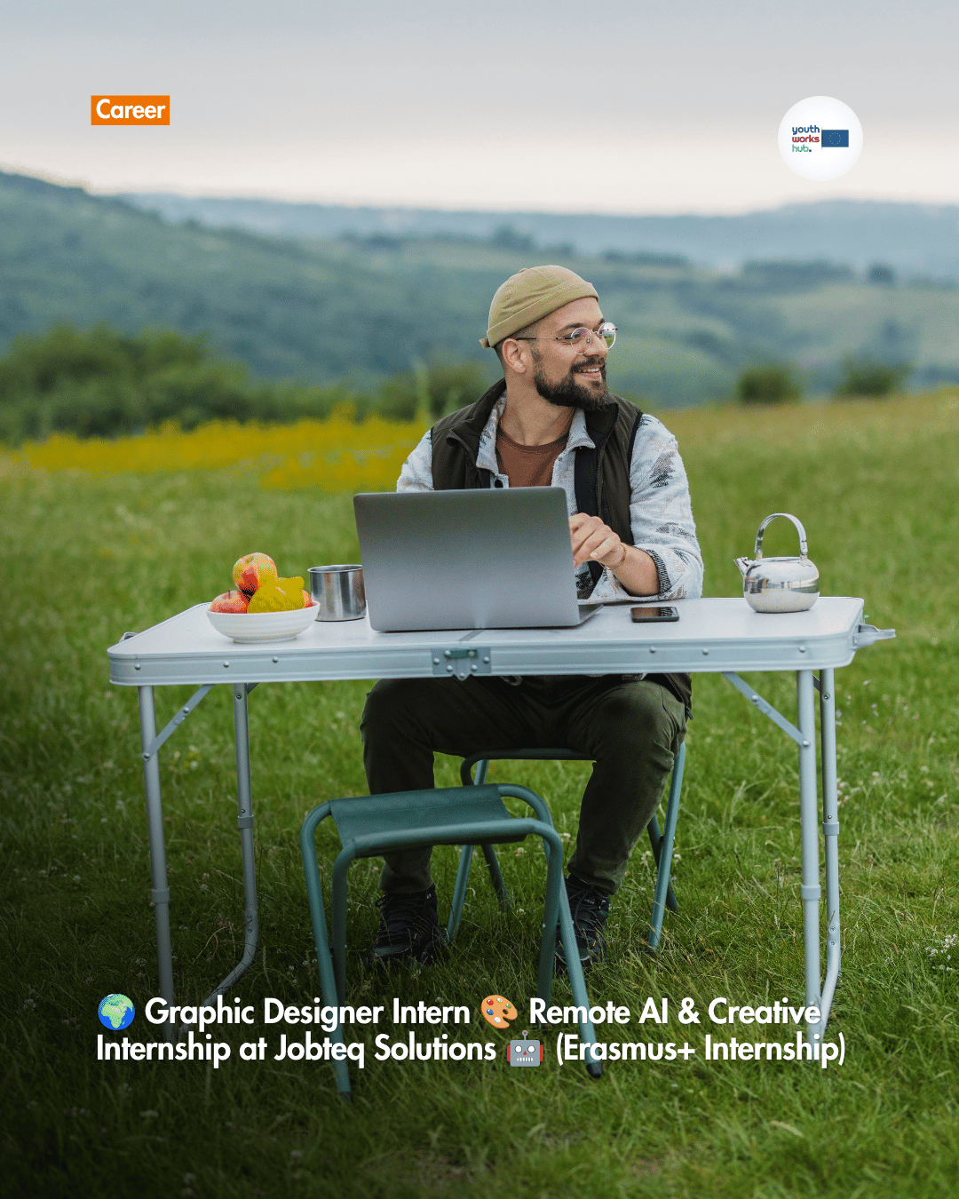 🌍 Graphic Designer Intern 🎨 Remote AI & Creative Internship at Jobteq Solutions 🤖 (Erasmus+ Internship)