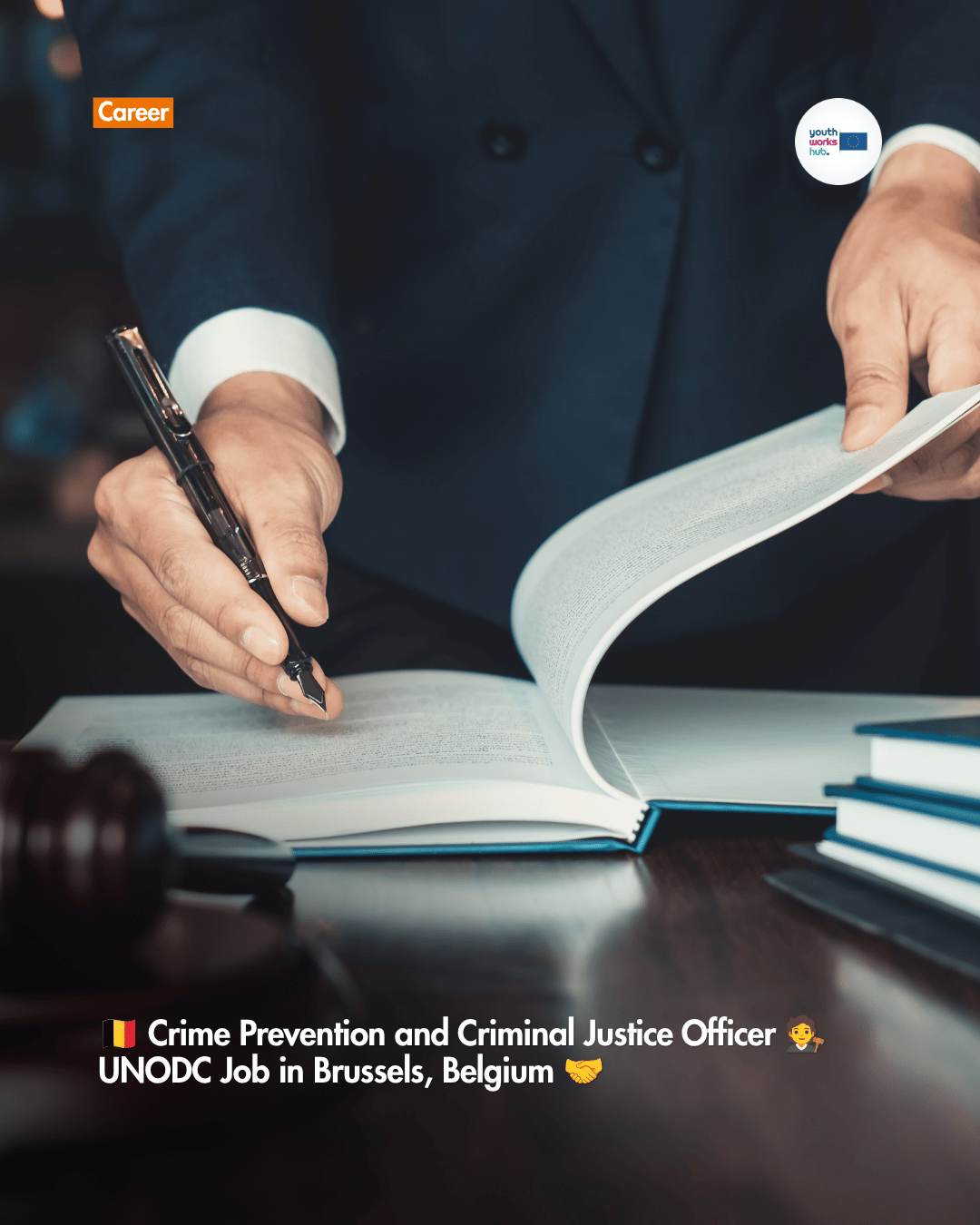🇧🇪 Crime Prevention and Criminal Justice Officer 🧑‍⚖️ UNODC Job in Brussels, Belgium 🤝