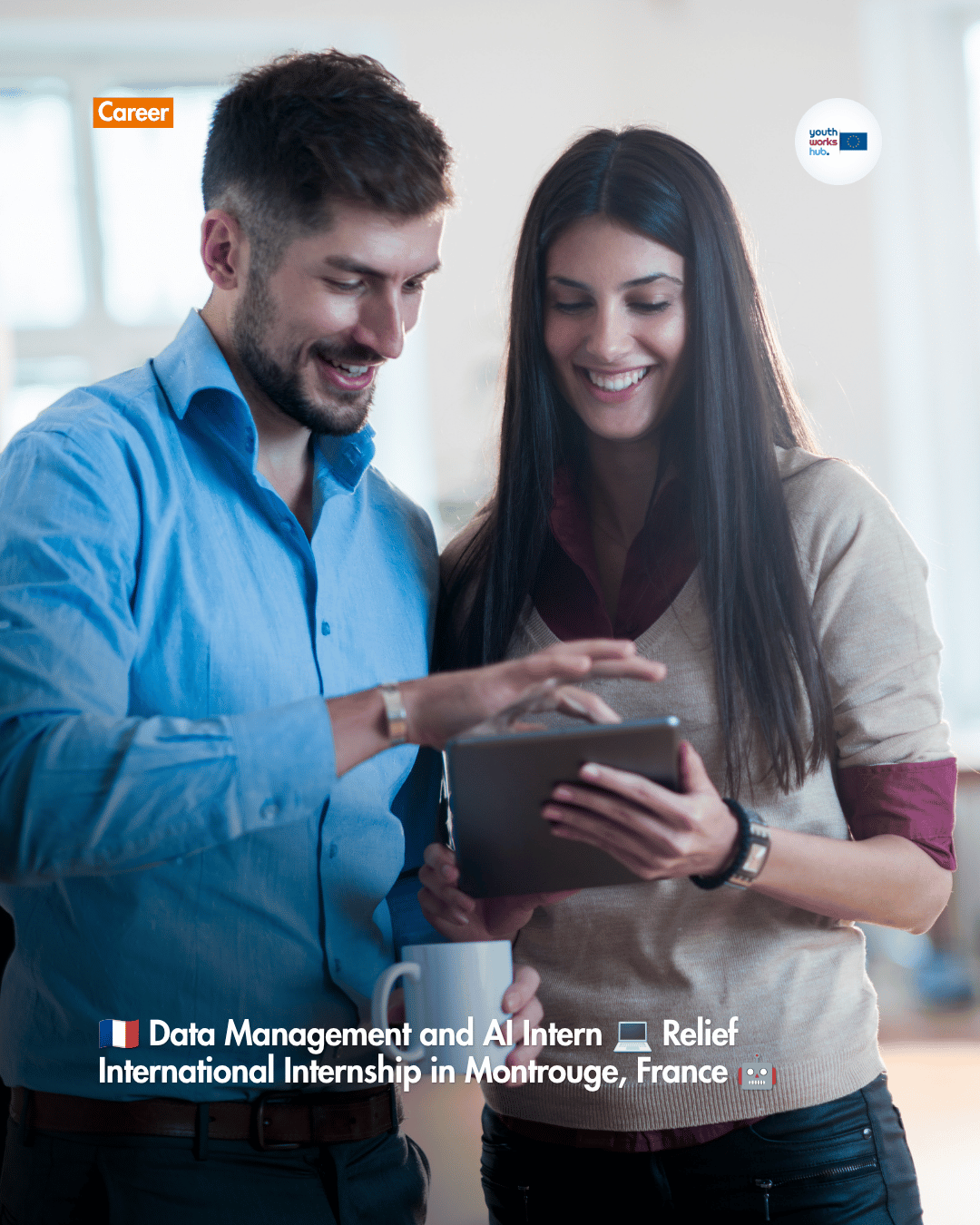 🇫🇷 Data Management and AI Intern 💻 Relief International Internship in Montrouge, France 🤖