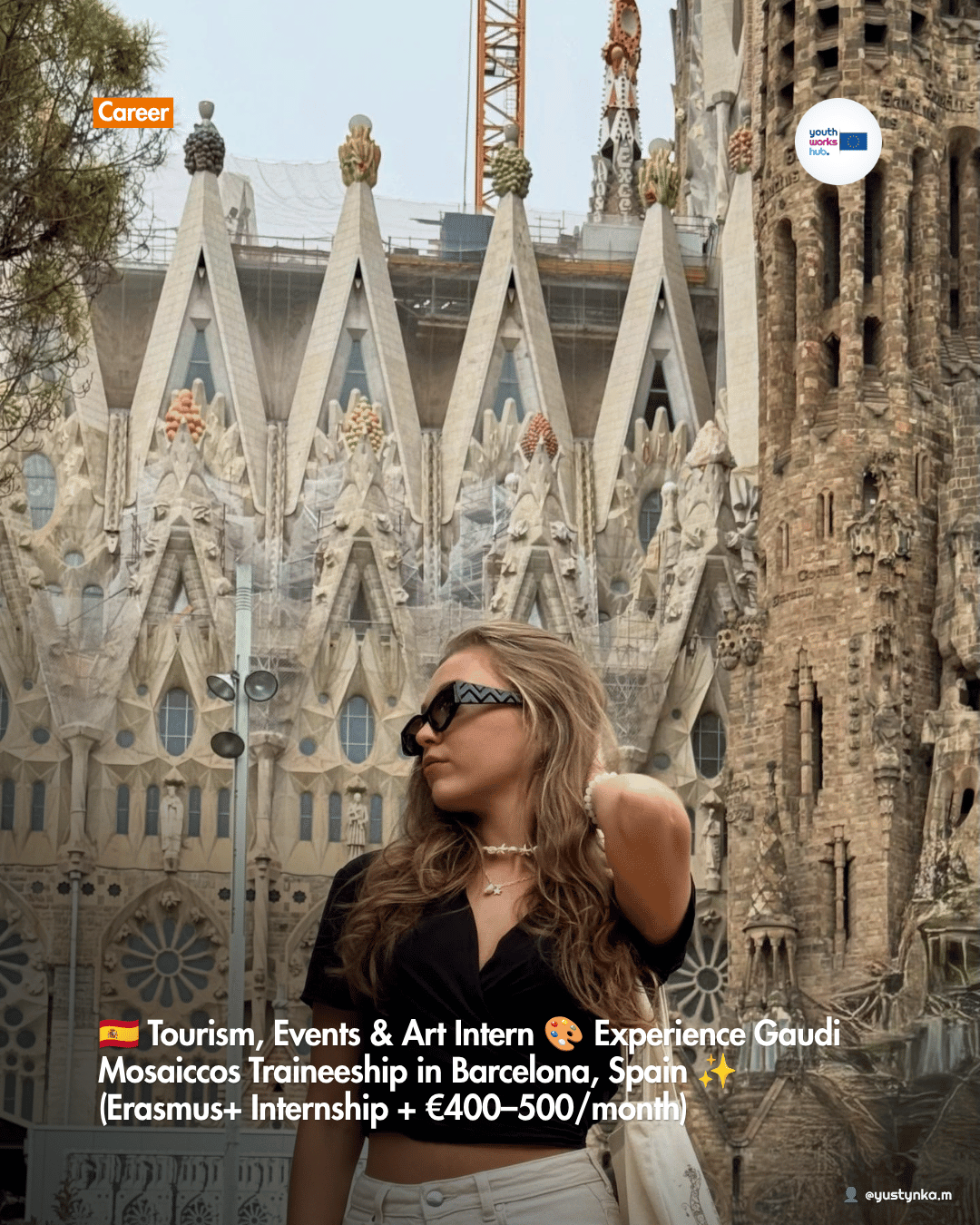 🇪🇸 Tourism, Events & Art Intern 🎨 Experience Gaudi Mosaiccos Traineeship in Barcelona, Spain ✨ (Erasmus+ Internship + €400–500/month)