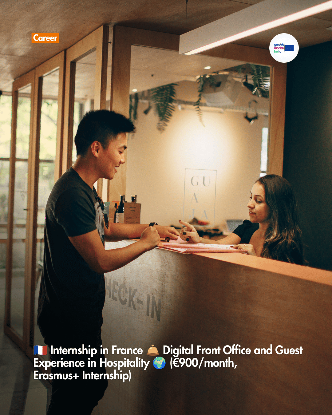 🇫🇷 Internship in France 🛎️ Digital Front Office and Guest Experience in Hospitality 🌍 (€900/month, Erasmus+ Internship)