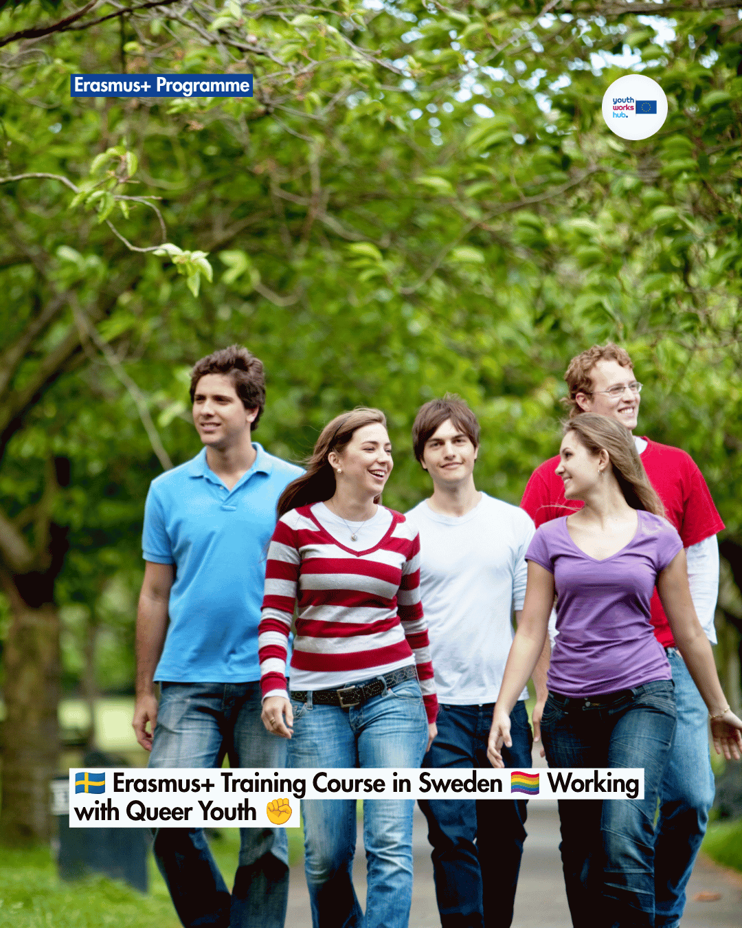 🇸🇪 Erasmus+ Training Course in Sweden 🏳️‍🌈 Working with Queer Youth ✊