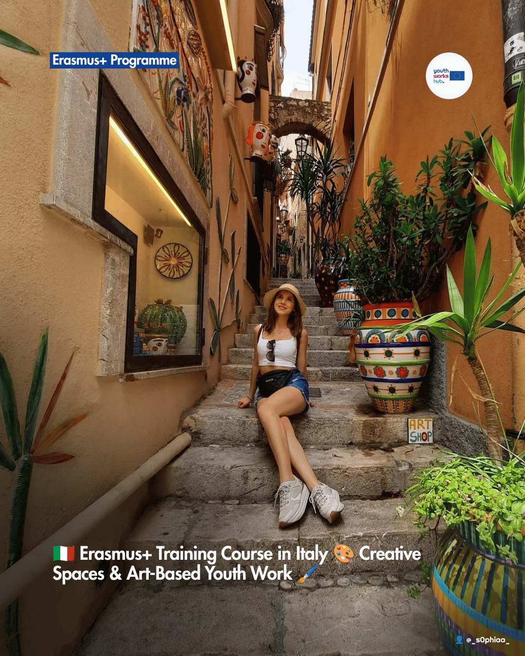 🇮🇹 Erasmus+ Training Course in Italy 🎨 Creative Spaces & Art-Based Youth Work 🖌️