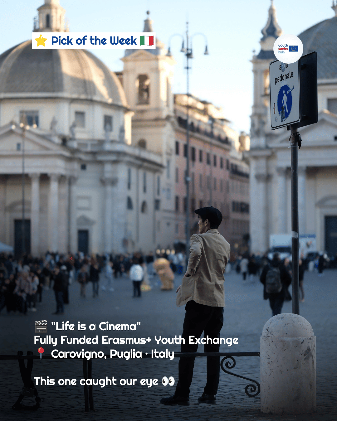 Pick of the Week: "Life is a Cinema", a Fully Funded Erasmus+ Youth Exchange in Puglia, Italy 🎬