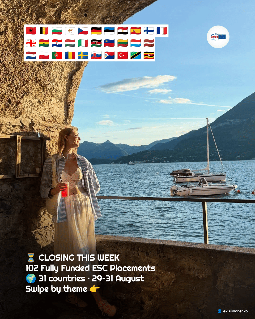 102 Fully Funded ESC Volunteering Placements Across 31 Countries, Closing 29 to 31 August 🌍