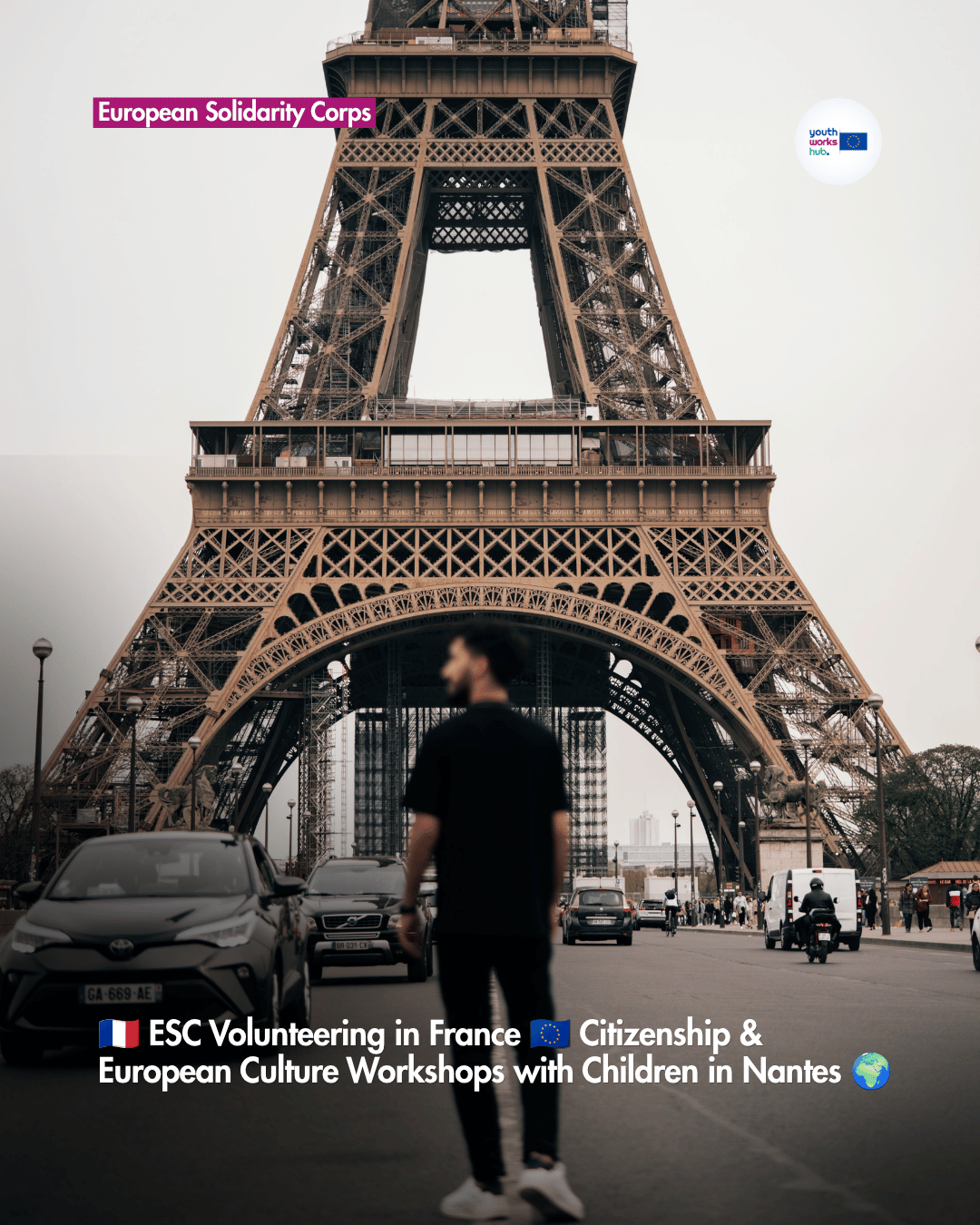 🇫🇷 ESC Volunteering in France 🇪🇺 Citizenship & European Culture Workshops with Children in Nantes 🌍