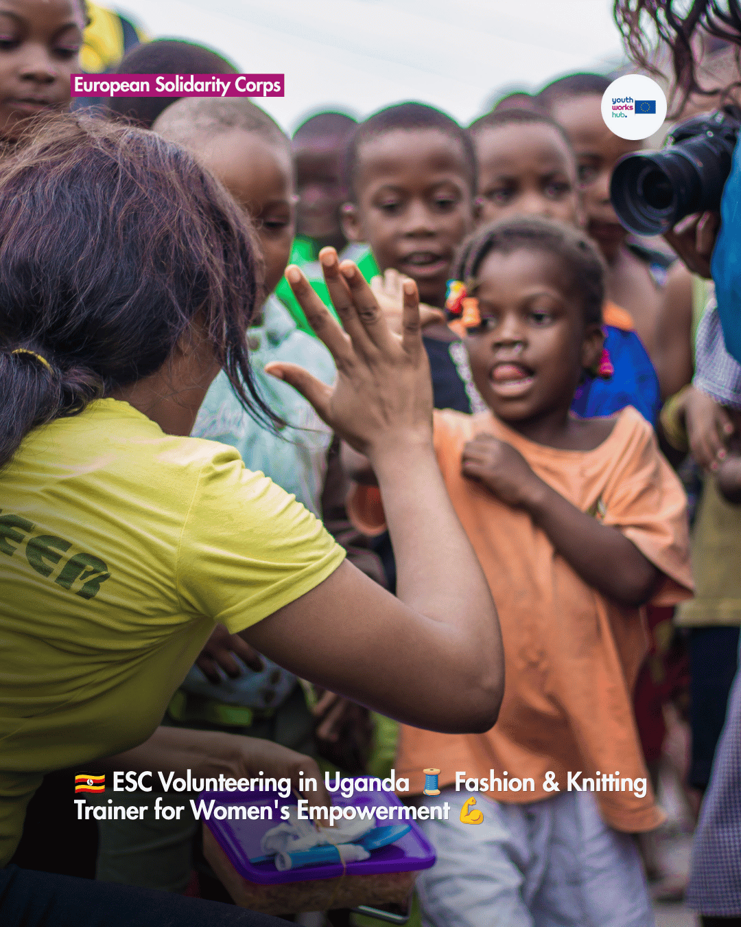 🇺🇬 ESC Volunteering in Uganda 🧵 Fashion & Knitting Trainer for Women's Empowerment 💪