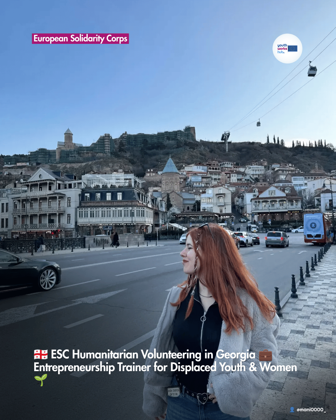 🇬🇪 ESC Humanitarian Volunteering in Georgia 💼 Entrepreneurship Trainer for Displaced Youth & Women 🌱