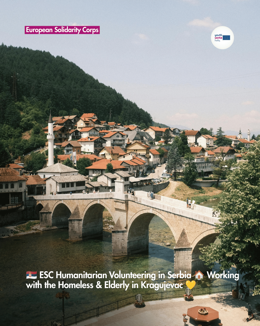 🇷🇸 ESC Humanitarian Volunteering in Serbia 🏠 Working with the Homeless & Elderly in Kragujevac 💛