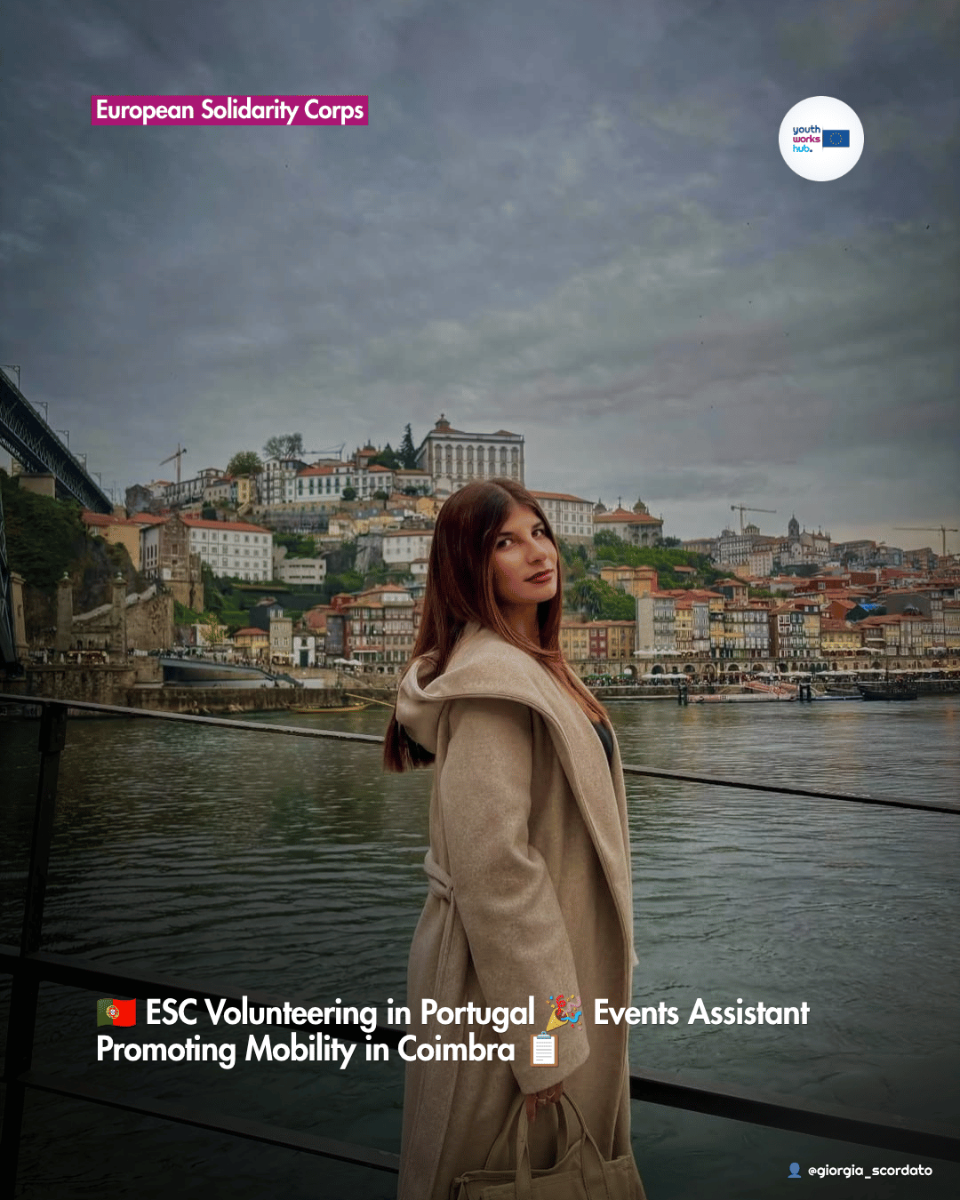 🇵🇹 ESC Volunteering in Portugal 🎉 Events Assistant Promoting Mobility in Coimbra 📋