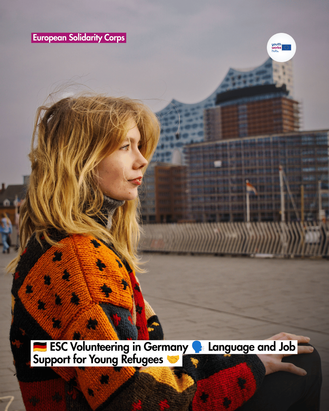 🇩🇪 ESC Volunteering in Germany 🗣️ Language and Job Support for Young Refugees 🤝