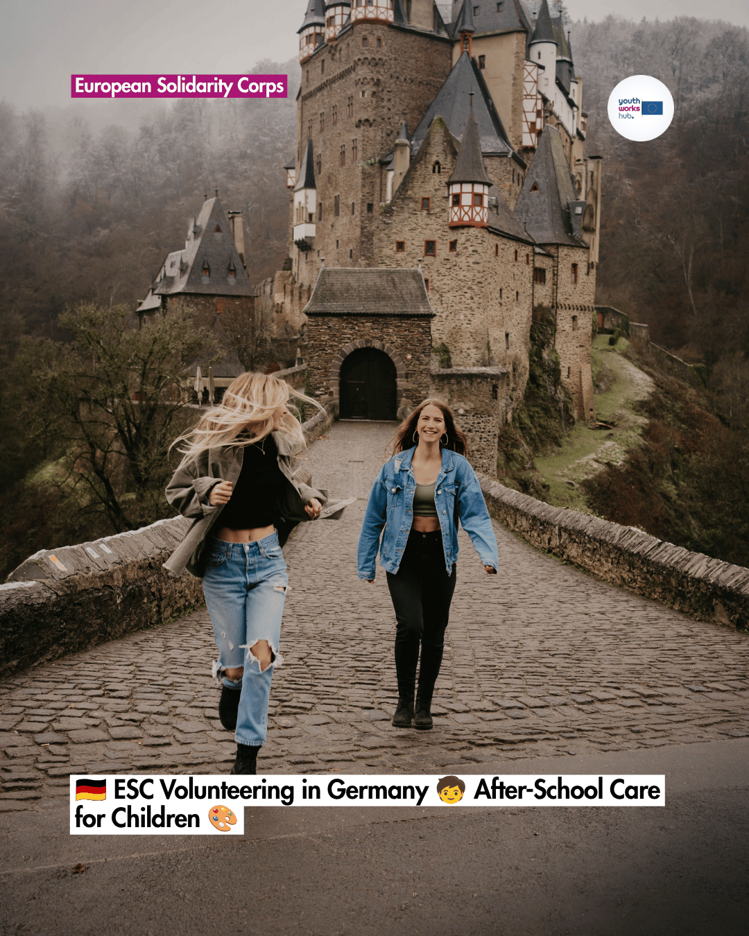 🇩🇪 ESC Volunteering in Germany 🧒 After-School Care for Children 🎨