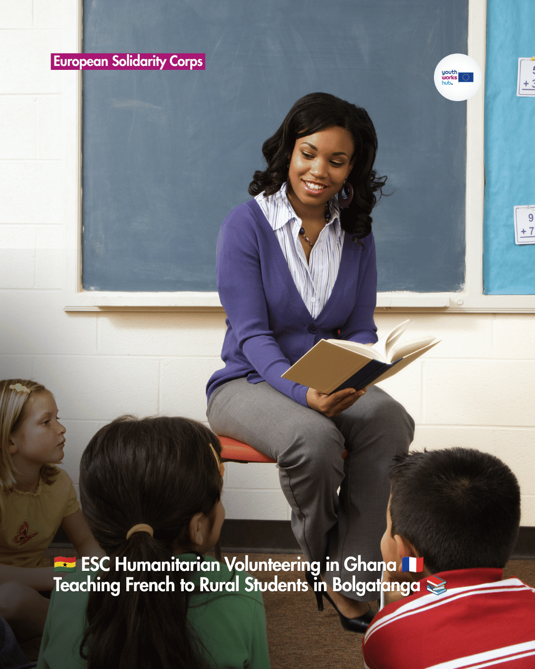 🇬🇭 ESC Humanitarian Volunteering in Ghana 🇫🇷 Teaching French to Rural Students in Bolgatanga 📚