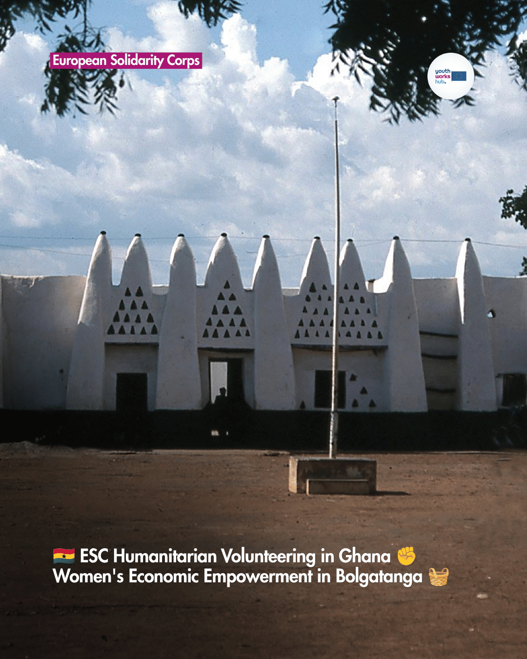 🇬🇭 ESC Humanitarian Volunteering in Ghana ✊ Women's Economic Empowerment in Bolgatanga 🧺