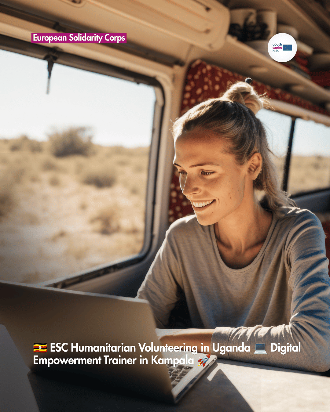 🇺🇬 ESC Humanitarian Volunteering in Uganda 💻 Digital Empowerment Trainer in Kampala 🚀