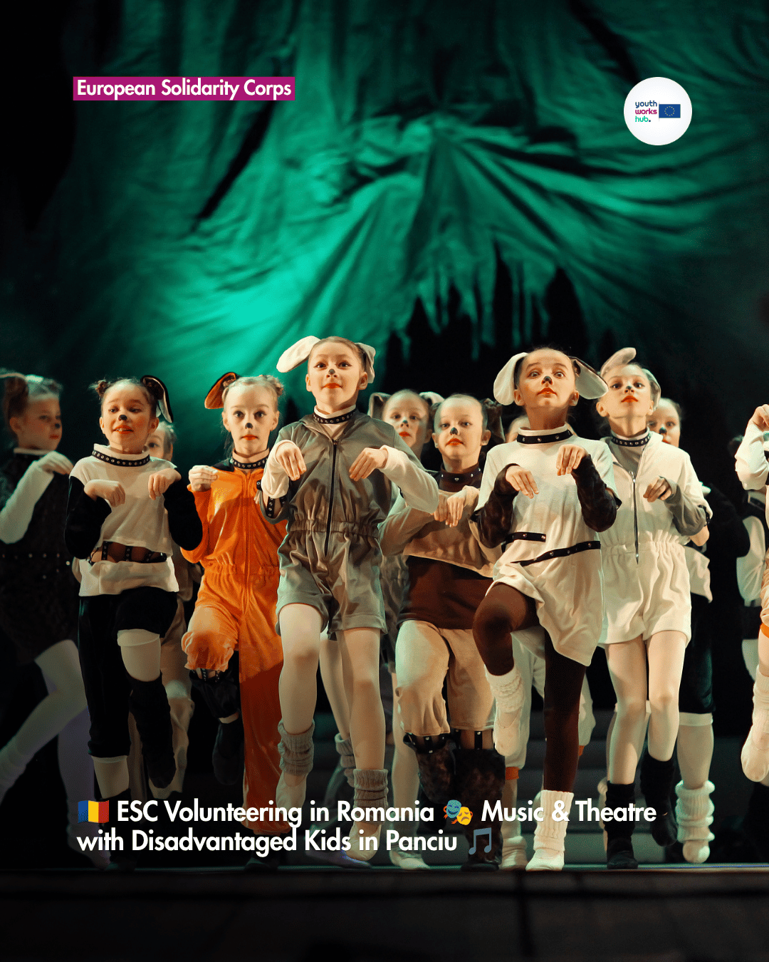 🇷🇴 ESC Volunteering in Romania 🎭 Music & Theatre with Disadvantaged Kids in Panciu 🎵