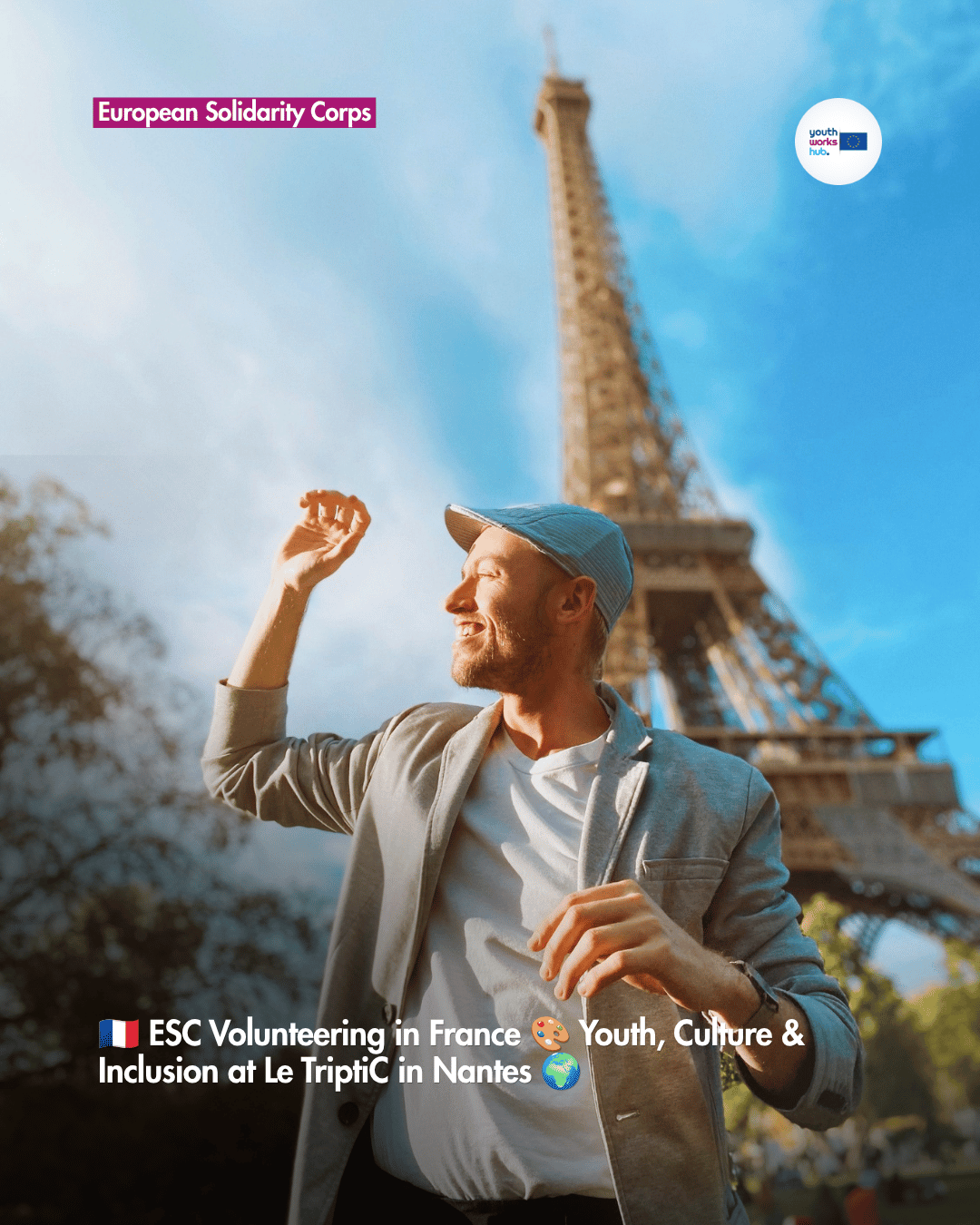 🇫🇷 ESC Volunteering in France 🎨 Youth, Culture & Inclusion at Le TriptiC in Nantes 🌍