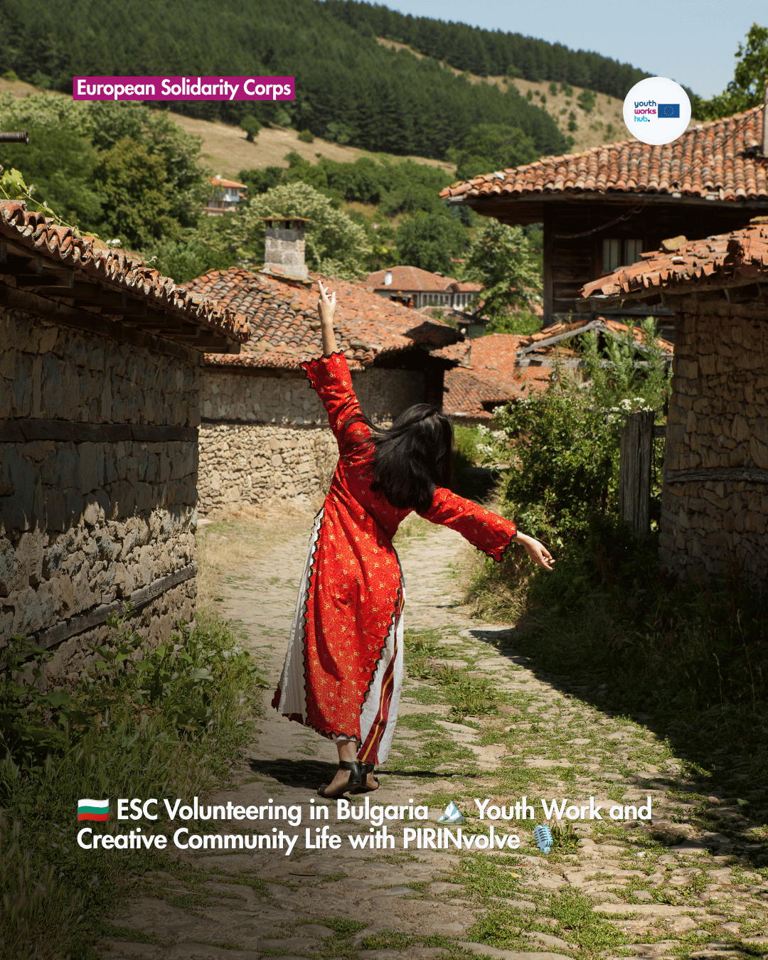 🇧🇬 ESC Volunteering in Bulgaria 🏔️ Youth Work and Creative Community Life with PIRINvolve 🎙️