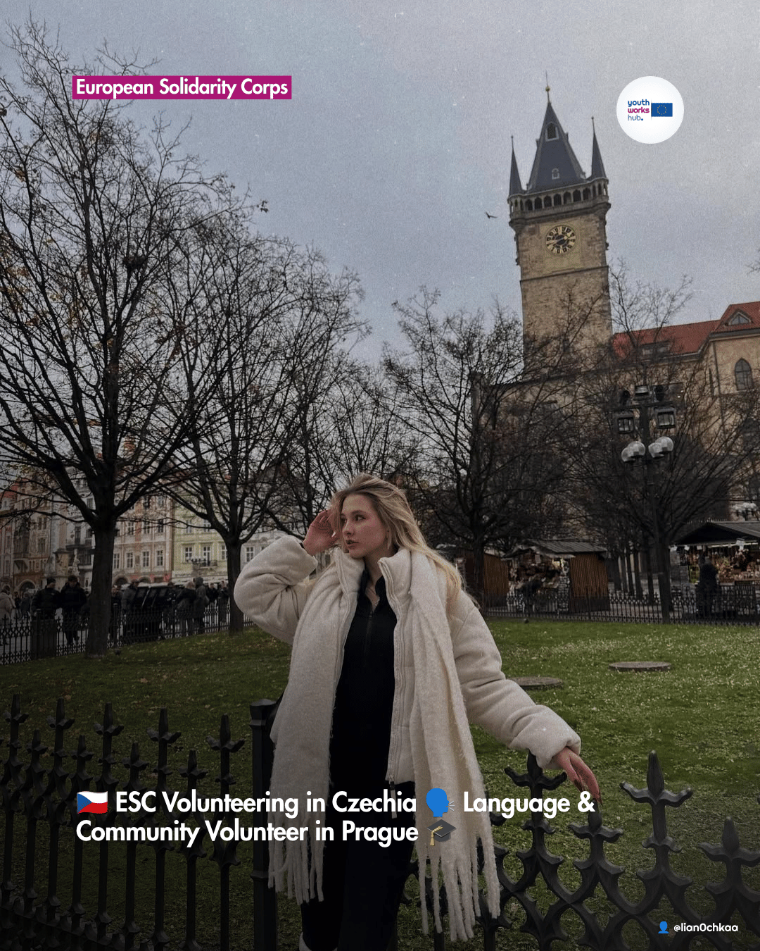 🇨🇿 ESC Volunteering in Czechia 🗣️ Language & Community Volunteer in Prague 🎓