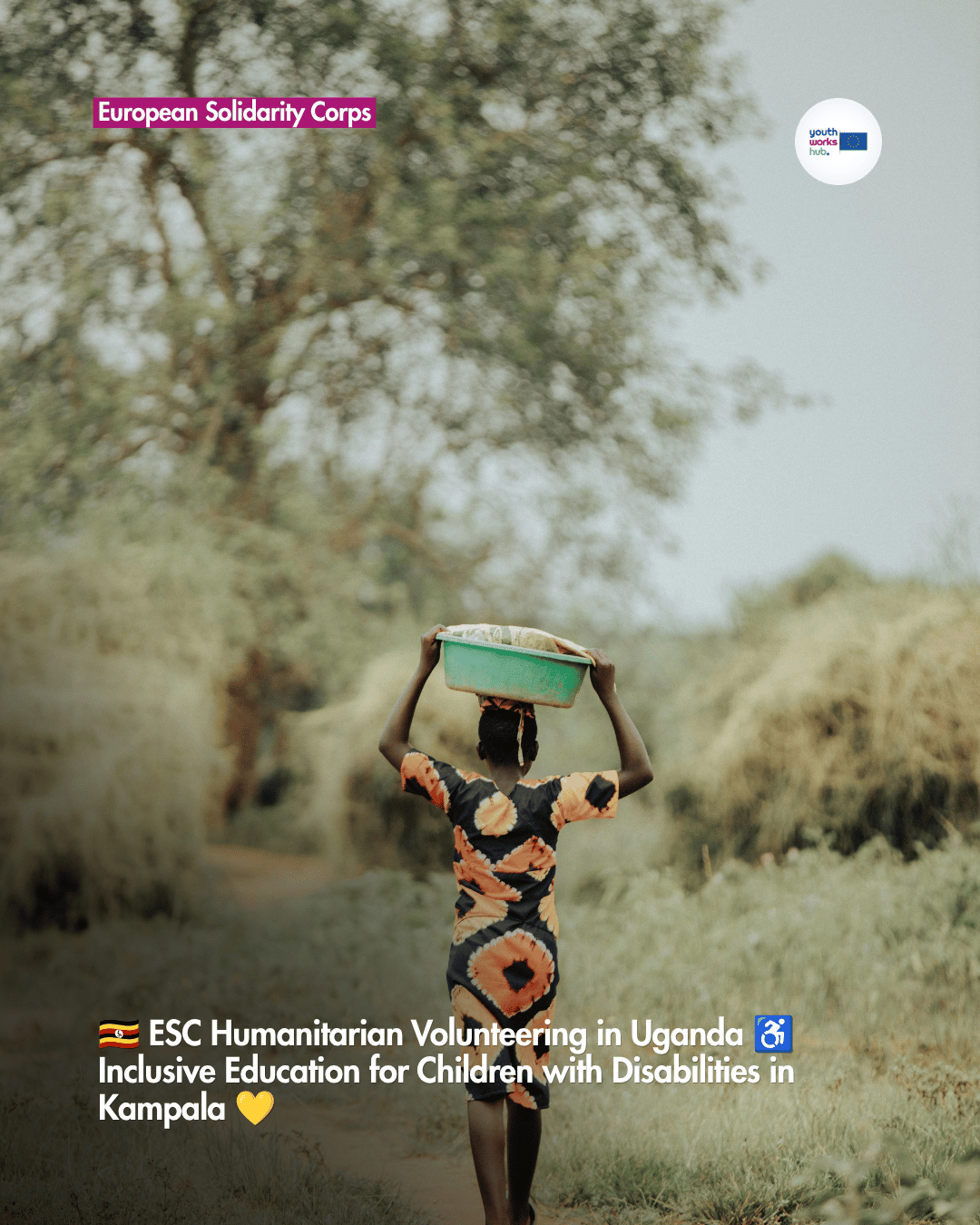 🇺🇬 ESC Humanitarian Volunteering in Uganda ♿ Inclusive Education for Children with Disabilities in Kampala 💛