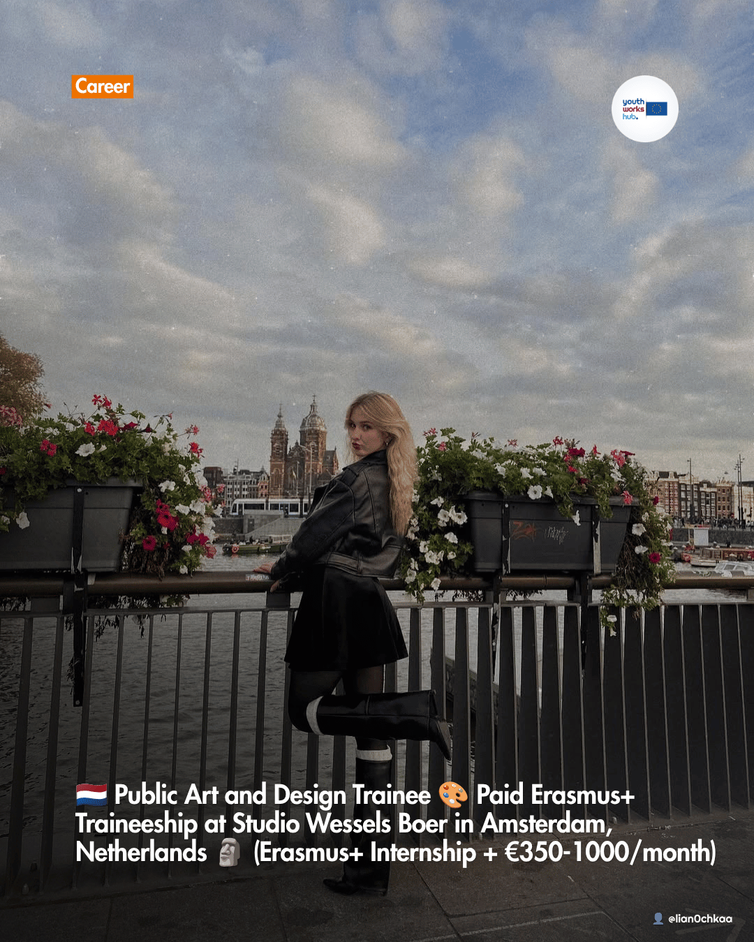 🇳🇱 Public Art and Design Trainee 🎨 Paid Erasmus+ Traineeship at Studio Wessels Boer in Amsterdam, Netherlands 🗿 (Erasmus+ Internship + €350-1000/month)
